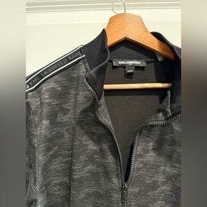 Karl Lagerfeld Charcoal Textured Jacket